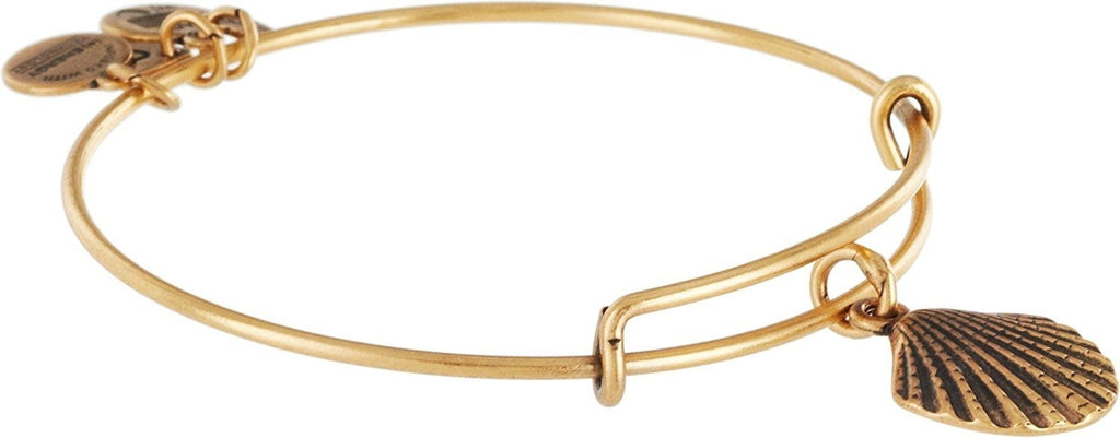 Alex and Ani Womens Sea Shell Charm Bangle
