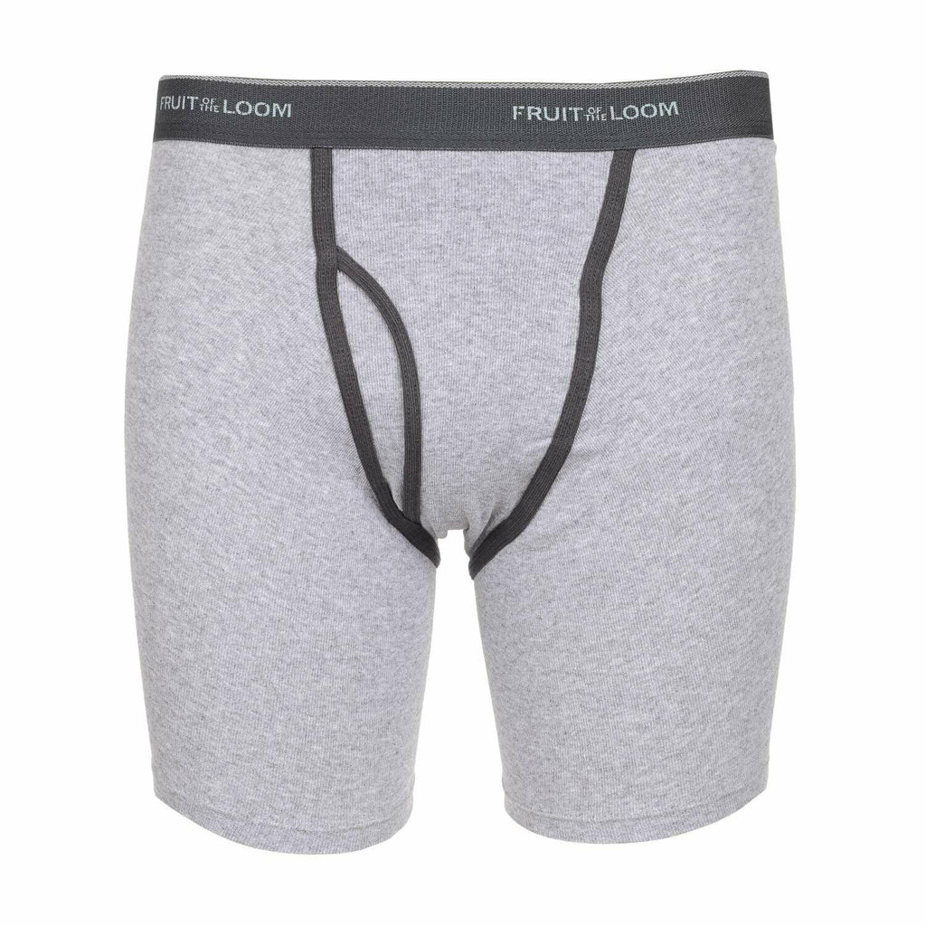 Fruit of the Loom 12-Pack Mens Boxer Briefs Underwear RANDOM COLORS