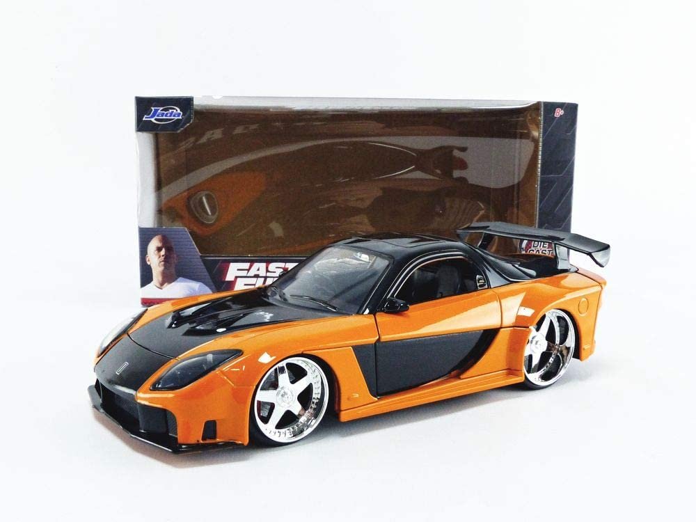 Fast & Furious 1:24 Han's Mazda RX-7 Die-cast Car, Toys for Kids and Adults