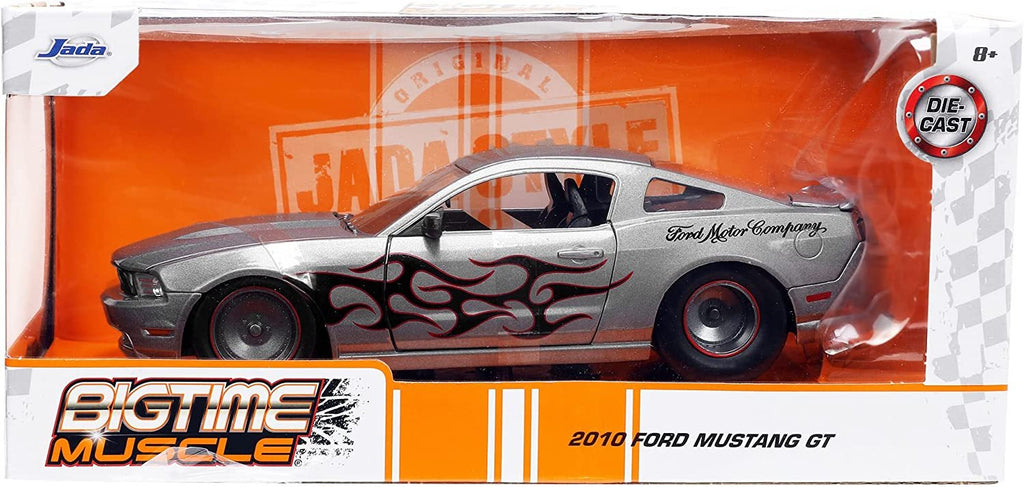Jada Toys Big Time Muscle 1:24 2010 Ford Mustang GT Die-cast Car, Toys for Kids and Adults