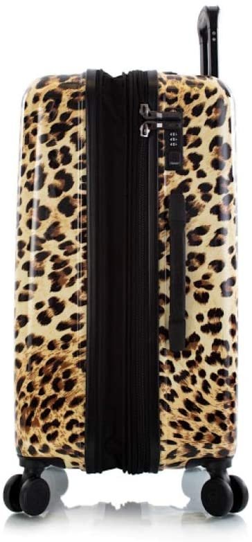 Heys America Black Leopard 26-Inch Hardside Spinner Luggage (Brown Leopard)