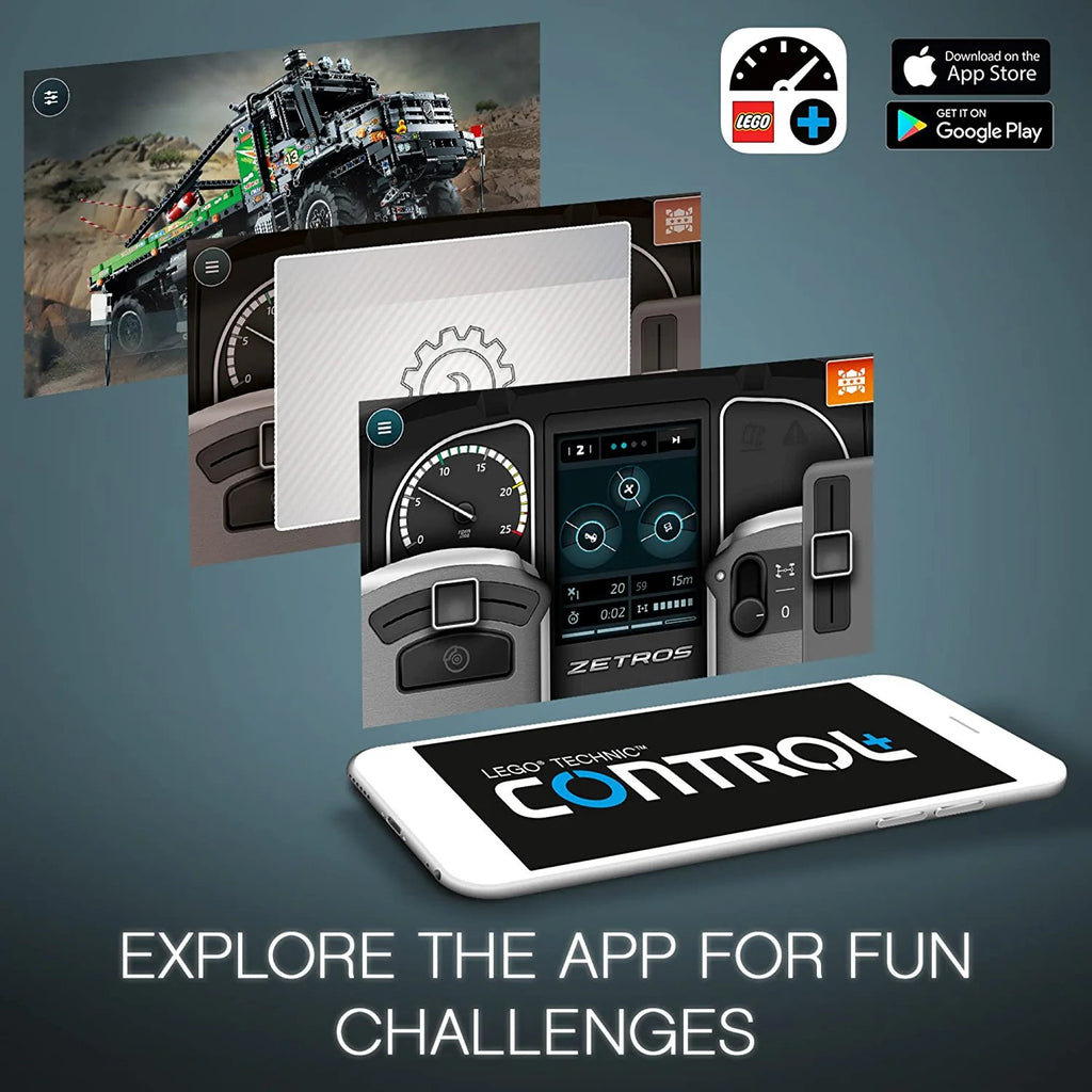 LEGO Technic App-Controlled 4x4 Mercedes-Benz Zetros Trial Truck 42129 Building Toy Set for Kids, Boys, and Girls Ages 12+ (2,129 Pieces)