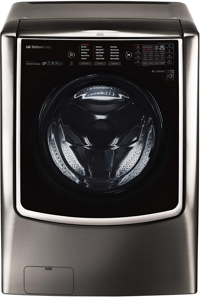LG WM9500HKA SIGNATURE 5.8 cu. ft. Mega Capacity Washer in Black Stainless Steel