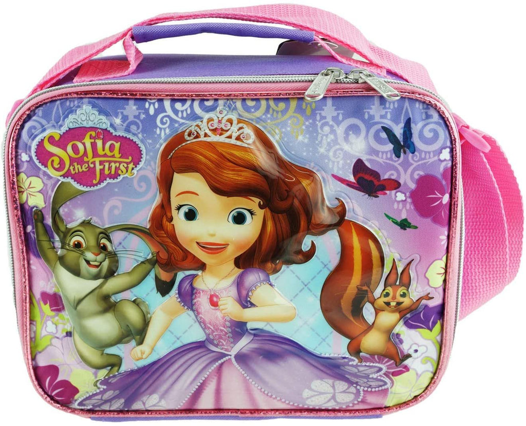 Disney's Sofia The First Insulated Lunch Box With Adjustable Shoulder Straps - Lovely Roses - A17327
