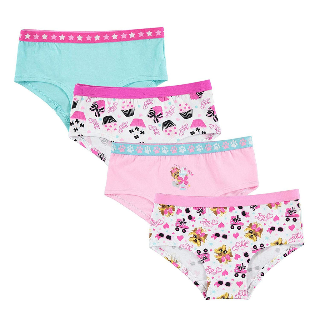 Nickelodeon Girls' Big JoJo Siwa 4pk Supersoft Reactive Print Panties