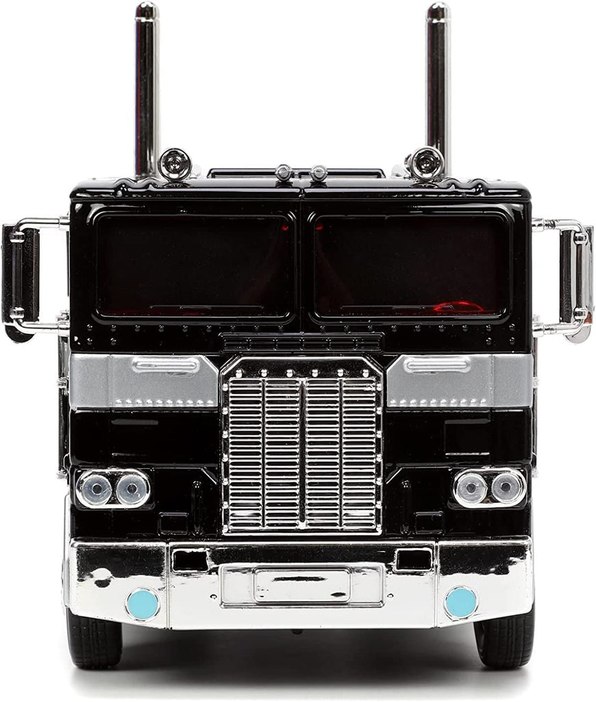 Jada Toys Transformers G1 1:24 Nemesis Prime Die-cast Car, Toys for Kids and Adults , Black