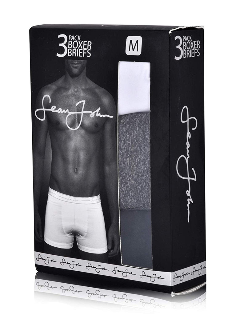 Sean John Mens Performance Boxer Briefs - 3 Pack Stretch Athletic Fit Underwear