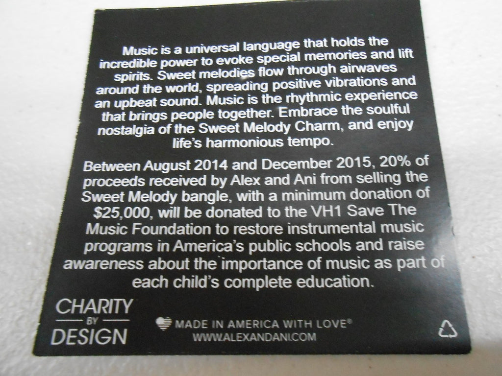 Alex and Ani Charity by Design Sweet Melody Bangle Bracelet