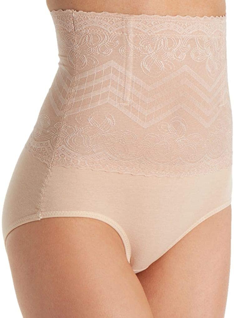 Heavenly Secrets Womens Shapewear Hi-Waist Mesh Panty