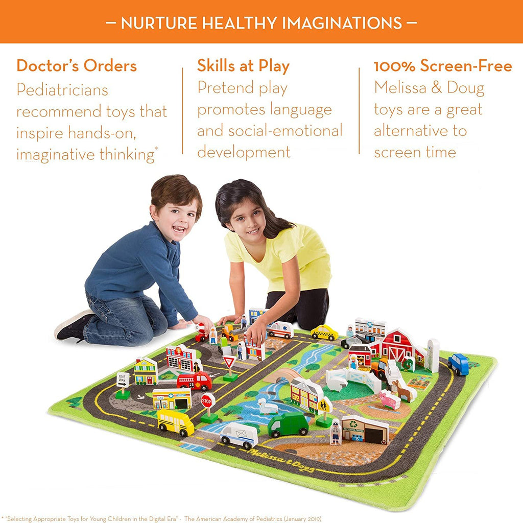 Melissa & Doug Deluxe Road Rug Play Set