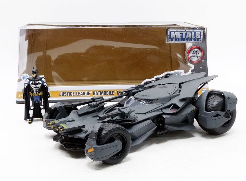 Jada Metal Justice League Batmobile, Pack of 1, Black