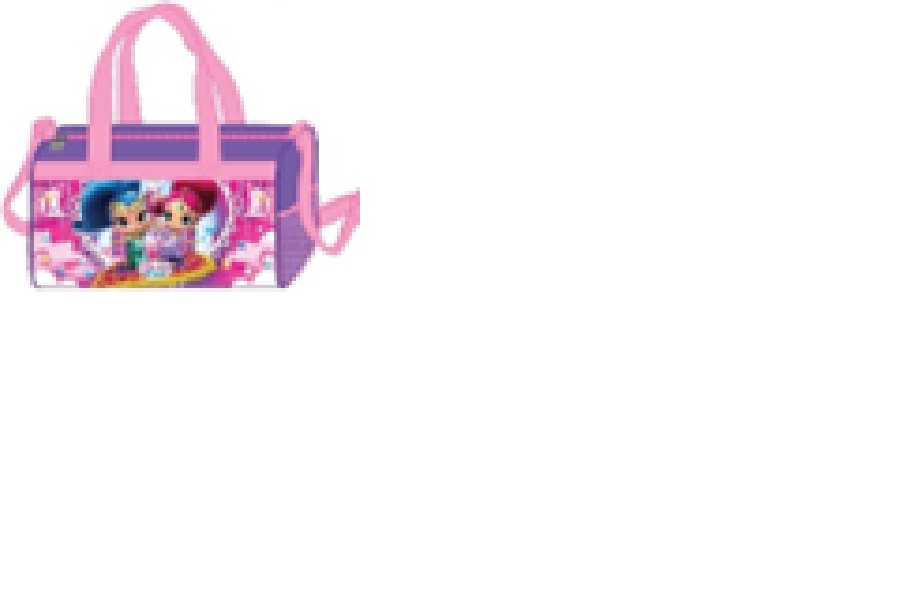 Nickelodeon Kids Shimmer and Shine Duffel Bag 18" Purple Pink
