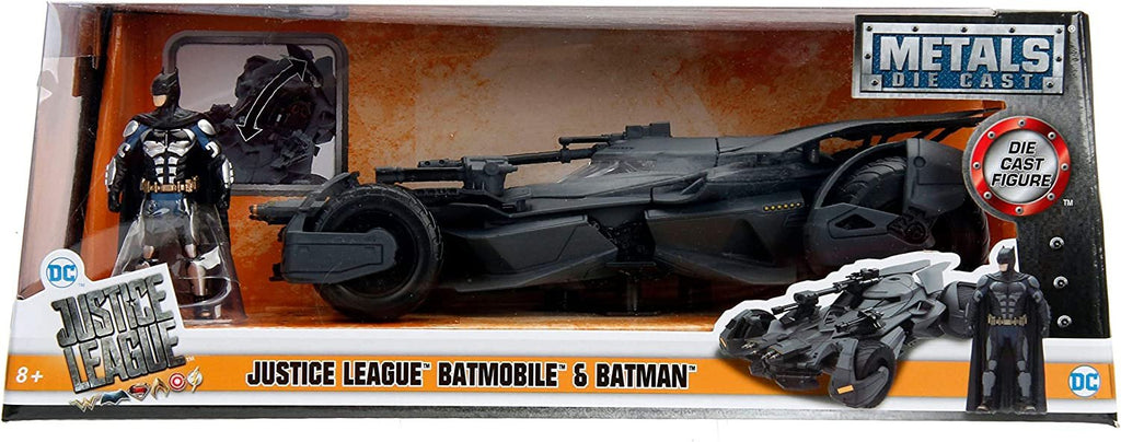 Jada Metal Justice League Batmobile, Pack of 1, Black