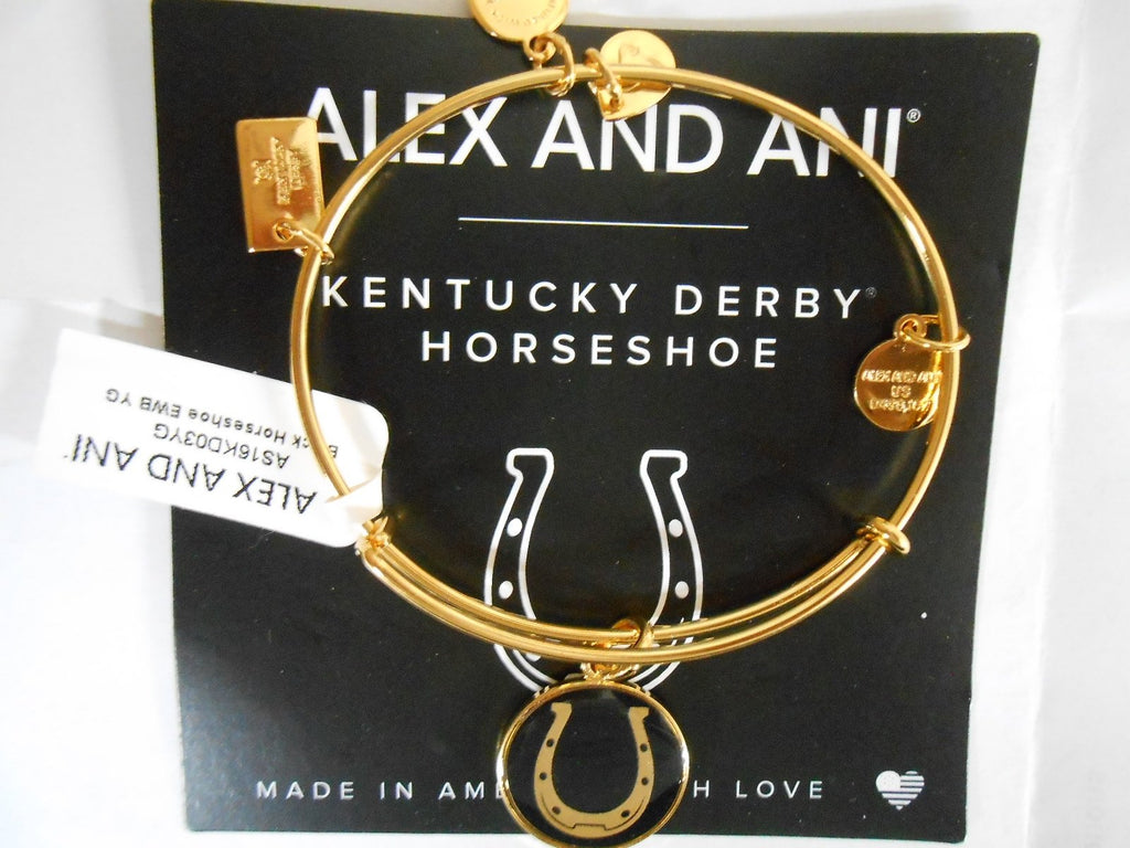 Alex And Ani Goldtone Charm Expandable Bracelet Letter E Or J