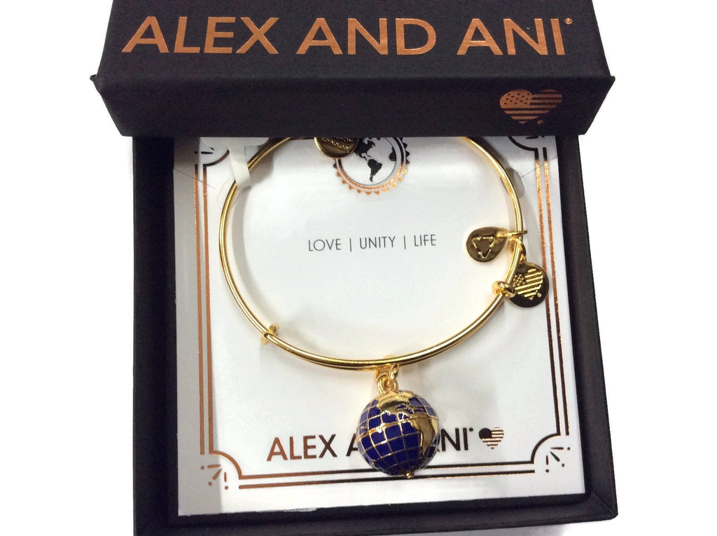 Alex and Ani Women's Globe Bangle Bracelet