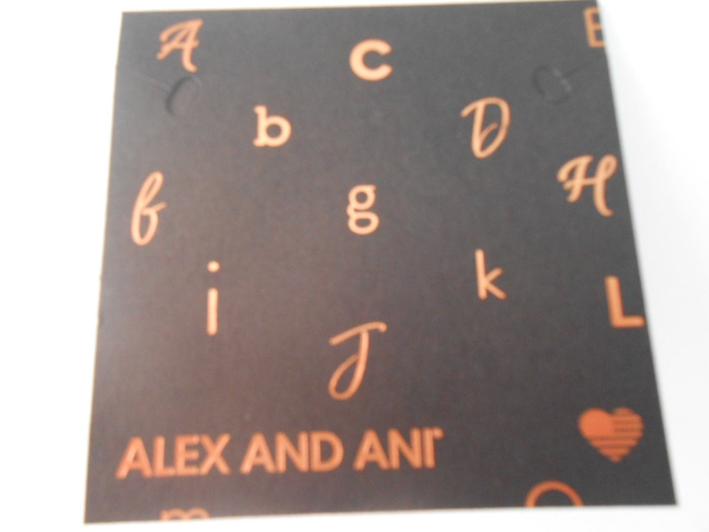 Alex and Ani Initial K Two-Tone Charm Bangle Bracelet - Rafaelian Gold and Silver Finish - A18EBINT11TTRS