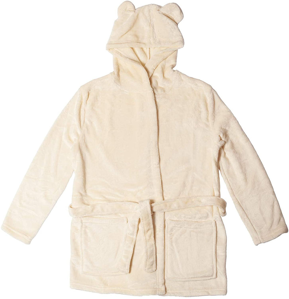 essie Womens Hooded Plush Robe - Bathrobe Soft Warm Cozy Fun Ears