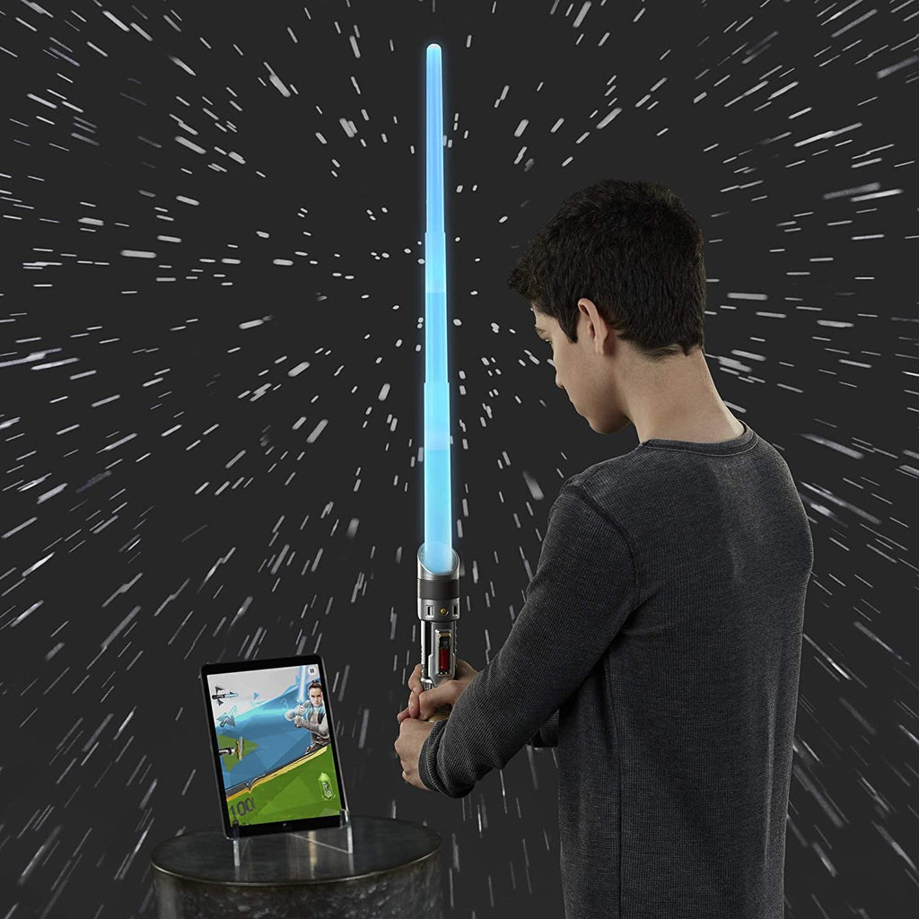 Star Wars Lightsaber Academy Interactive Battling System Lightsaber with Smart-Hilt, Motion Capture Technology, Free App for Gameplay, Brown