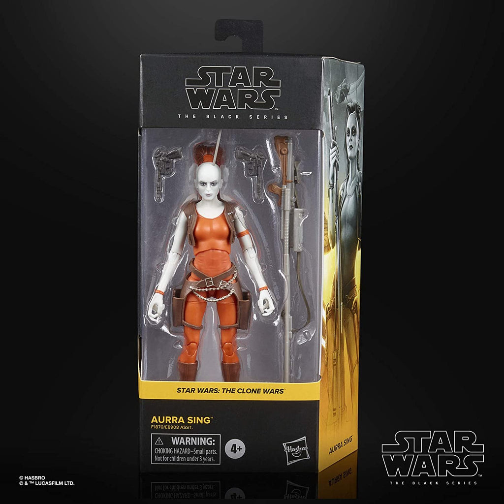 Star Wars The Black Series Aurra Sing Toy 6-Inch-Scale The Clone Wars Collectible Action Figure, Toys for Kids Ages 4 and Up,F1870