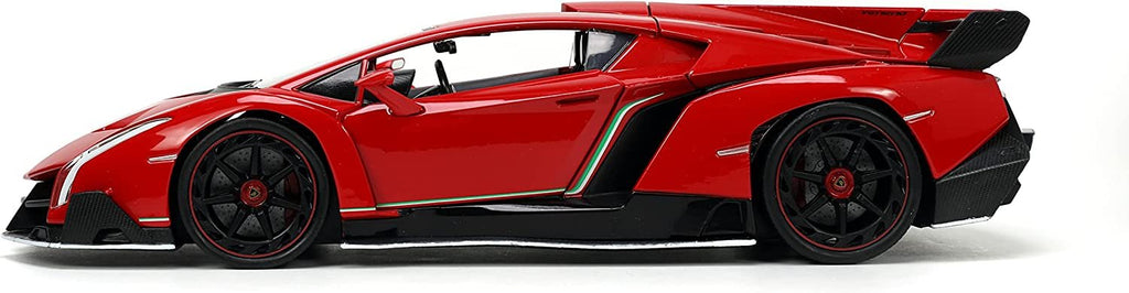 HyperSpec 1:24 Lamborghini Veneno Red Die-cast Car, Toys for Kids and Adults