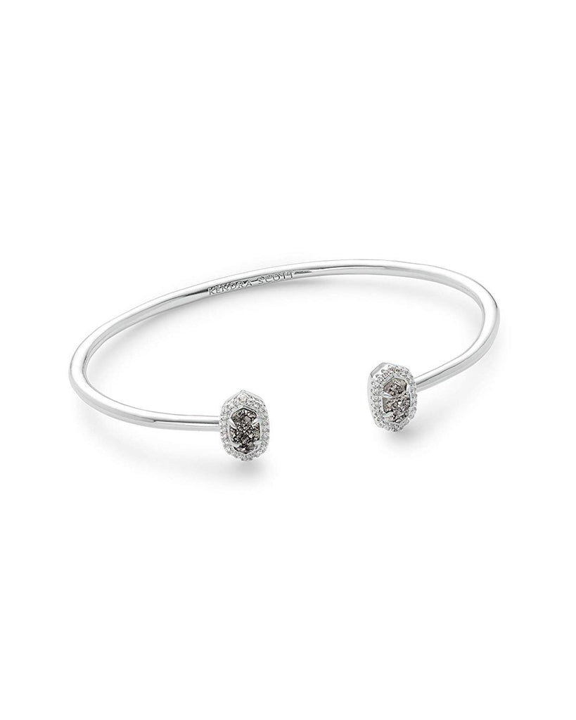 Kendra Scott Calla Cuff Bracelet in Silver and Platinum Drusy