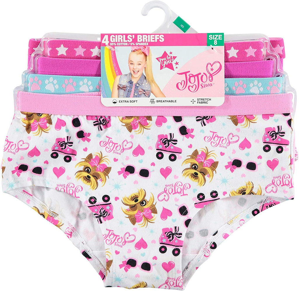 Nickelodeon Girls' Big JoJo Siwa 4pk Supersoft Reactive Print Panties