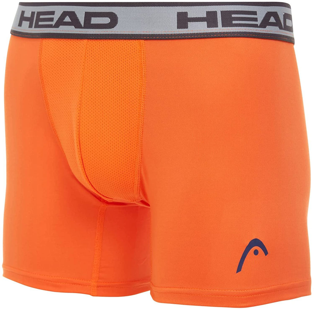 HEAD Mens Performance Boxer Briefs - SPORTY FIT Short Leg 6-Pack Mystery Colors Stretch Underwear Breathable No Fly (S-5X)