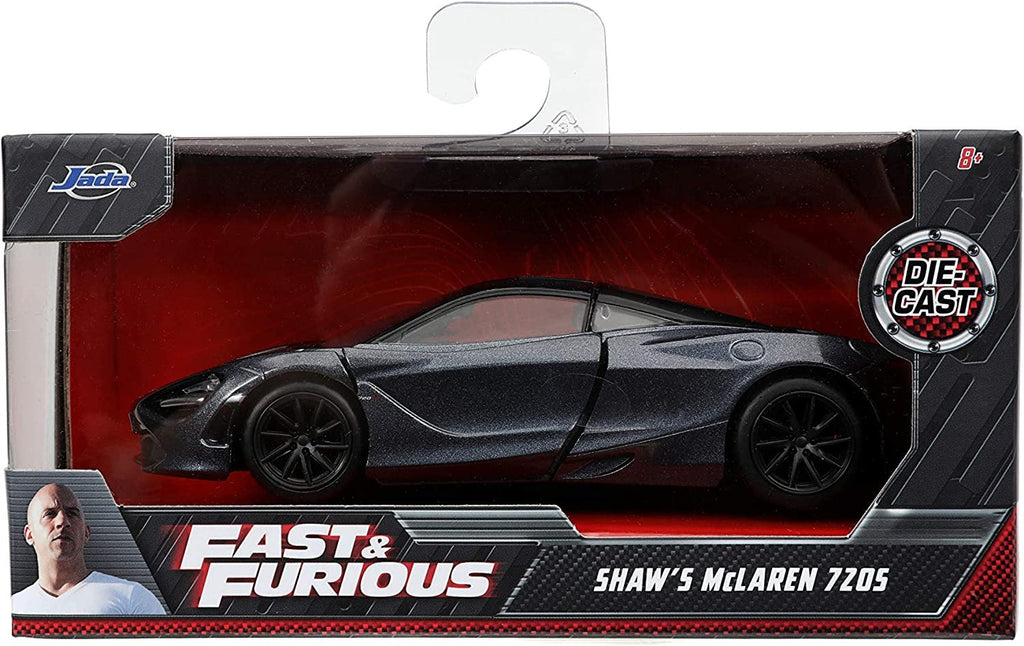 Jada Toys Fast & Furious Presents: Hobbs & Shaw Shaw's 1:32 McLaren 720S Die-cast Car, Toys for Kids and Adults