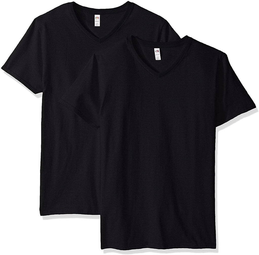 Fruit of the Loom Men's V-Neck T-Shirt(Pack of 3)