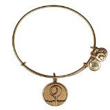 Alex and Ani Women's Golf Tee Charm Bangle Rafaelian Gold Finish