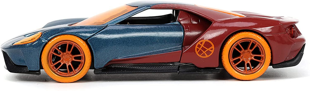 Jada Toys Marvel 1:32 2017 Ford GT Die-cast Car with 1.65" Dr. Strange Figure, Toys for Kids and Adults