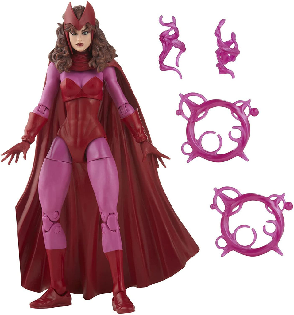 Marvel Legends Series Scarlet Witch 6-inch Retro Packaging Action Figure Toy, 4 Accessories