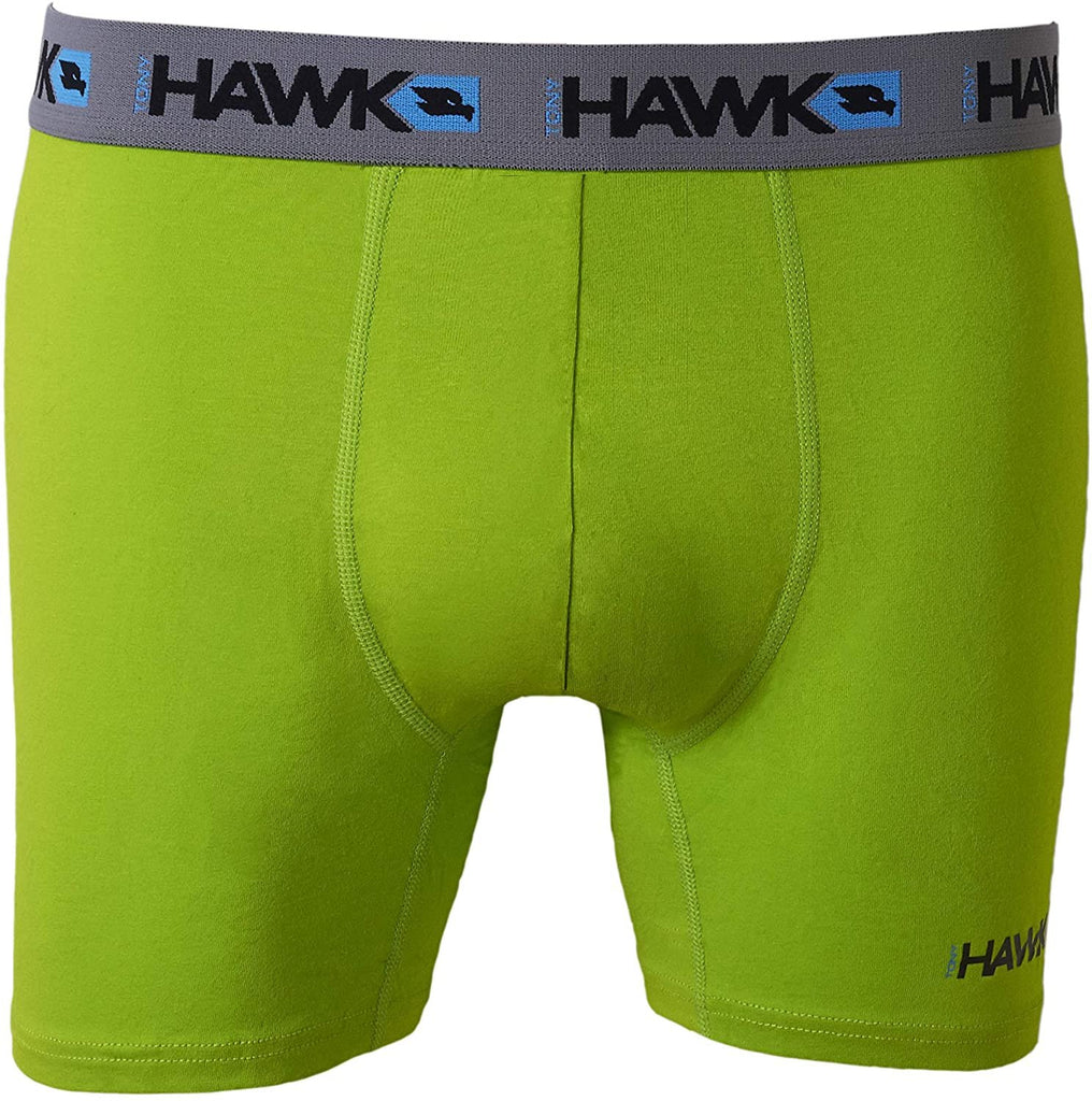 TONY HAWK Mens Athletic Boxer Briefs - Cotton/Spandex 6-Pack Stretch Training Breathable No Fly Small-5X