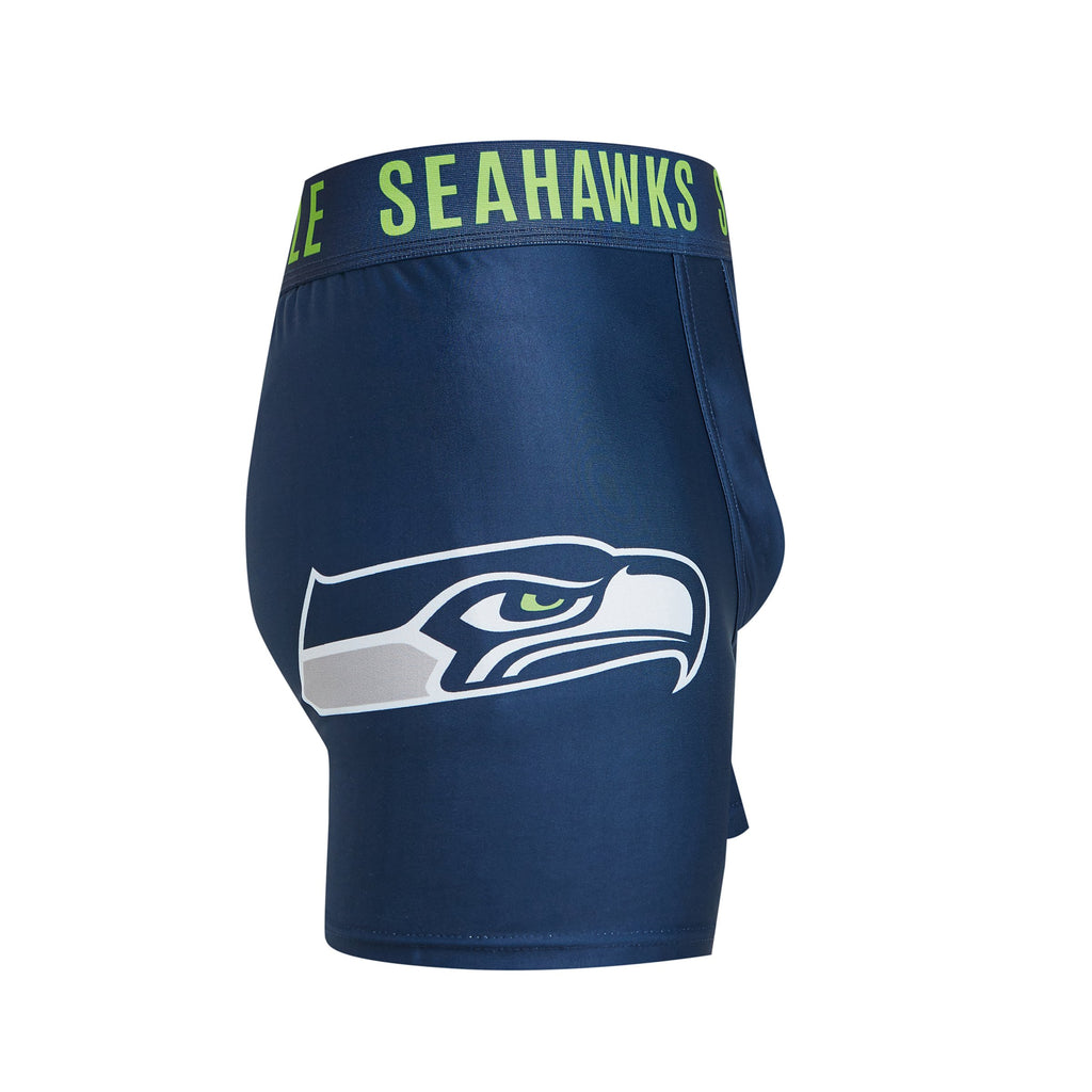 Seattle Seahawks Mens Boxer Briefs NFL Performance Active Underwear M-2X