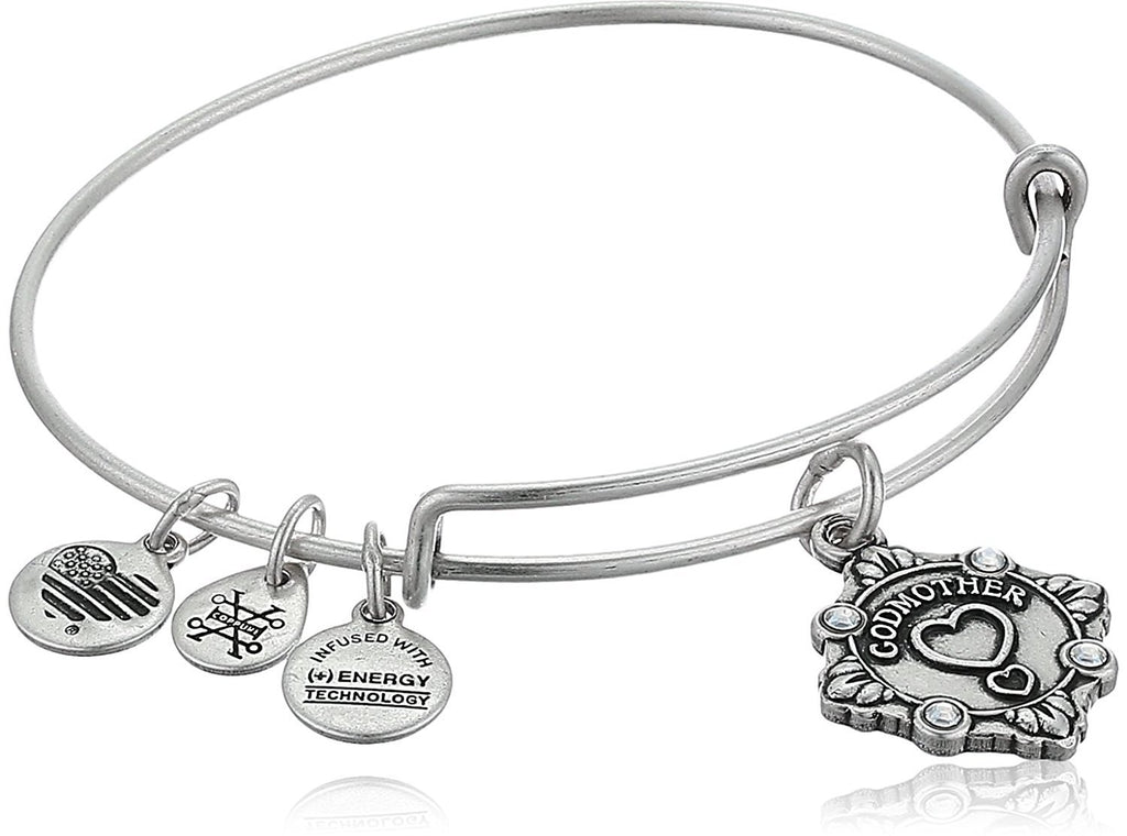 Alex and Ani Womens Because I Love You Godmother III Bangle