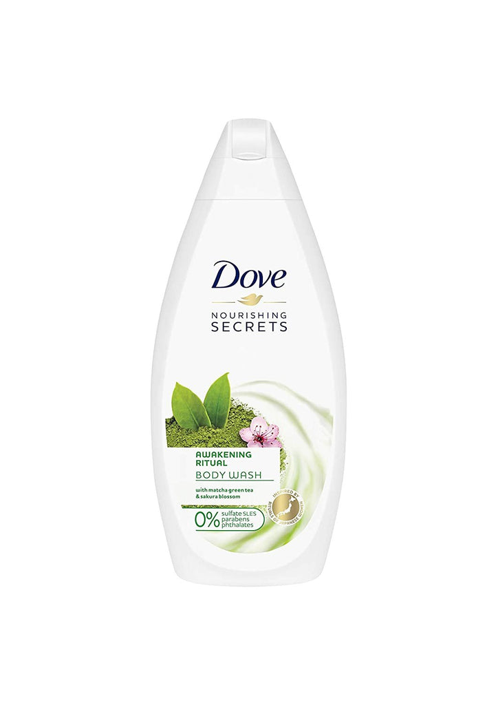 Dove Nourishing Secrets Awakening Body Wash with Matcha Green Tea & Sakura Blossom - 16.9 Fl Oz / 500 mL x 3 Pack