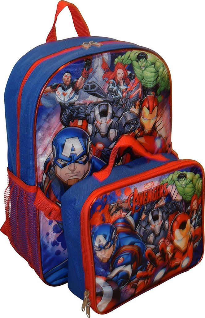 Marvel Avengers 16" Backpack With Detachable Lunch Box