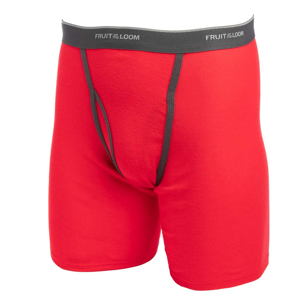 Fruit of the Loom 12-Pack Mens Boxer Briefs Underwear RANDOM COLORS