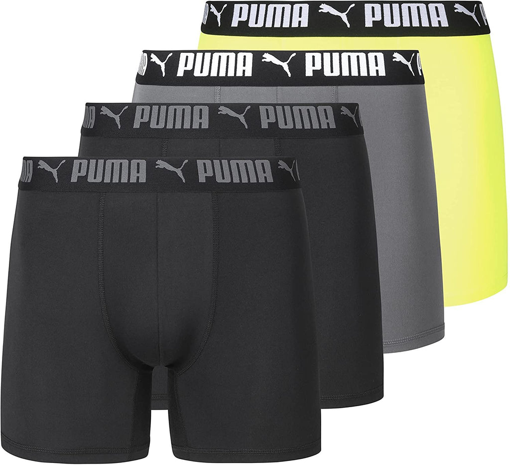 PUMA Men's 4 Pack Performance Boxer Briefs