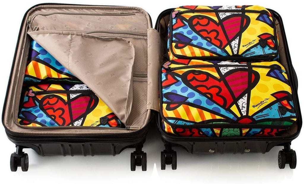 Romero Britto 5 Pieces Packing Cube Set