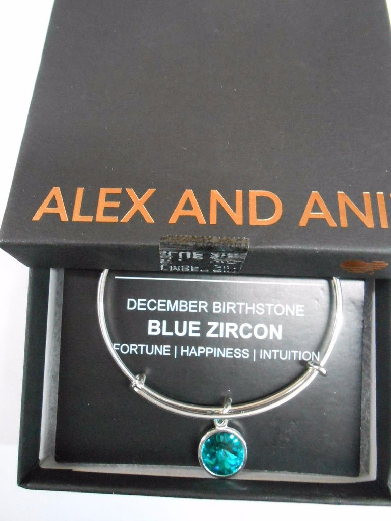 Alex and Ani Bangle Bar Imitation Birthstone Bangle Bracelet, 2.75"