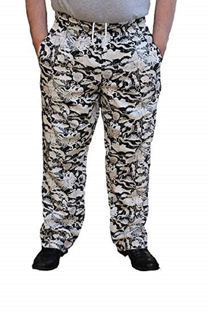 Sand Storm Baggy Chef Pants 100% Cotton XS-6X Vintage, Cupcakes, Chalk Stripe Pockets