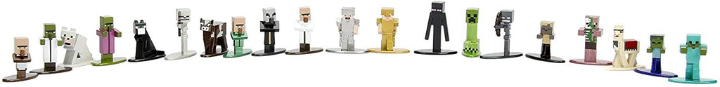 Jada Toys Minecraft 20-Pack Wave 1 Nano METALFIGS 1.65" Die - Cast Figures, Multicolor (30125)
