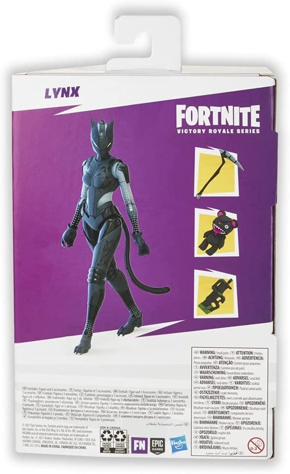 FORTNITE Hasbro Victory Royale Series Lynx Collectible Action Figure with Accessories - Ages 8 and Up, 6-inch