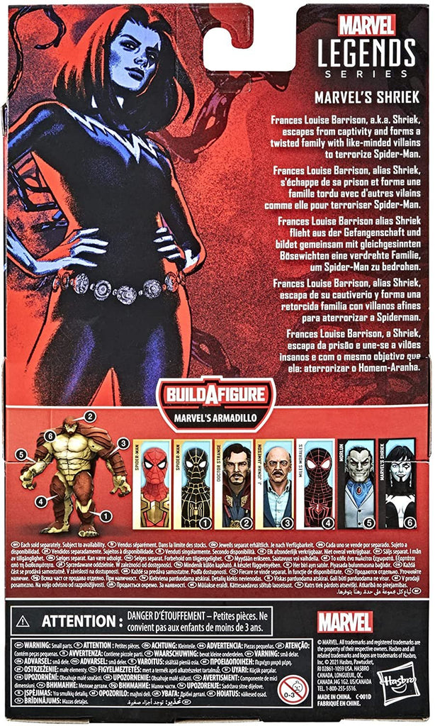 Marvel Legends Series Marvel's Shriek 6-inch Collectible Action Figure Toy and 4 Accessories and 2 Build-A-Figure Part(s)