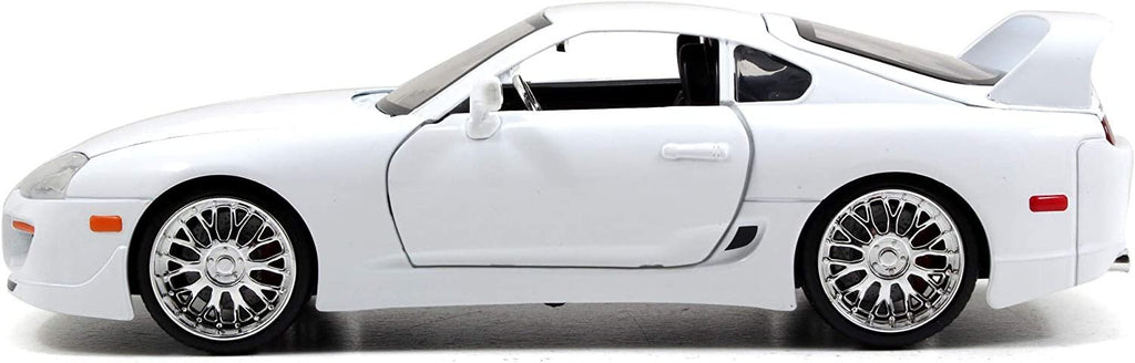 Jada Toys Fast & Furious 1:24 Brian's Toyota Supra Die-cast Car White, Toys for Kids and Adults (97375)