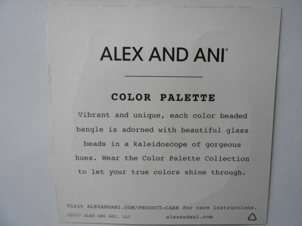 Alex and Ani Color Classics, Breeze/Rafaelian Gold Bangle Bracelet