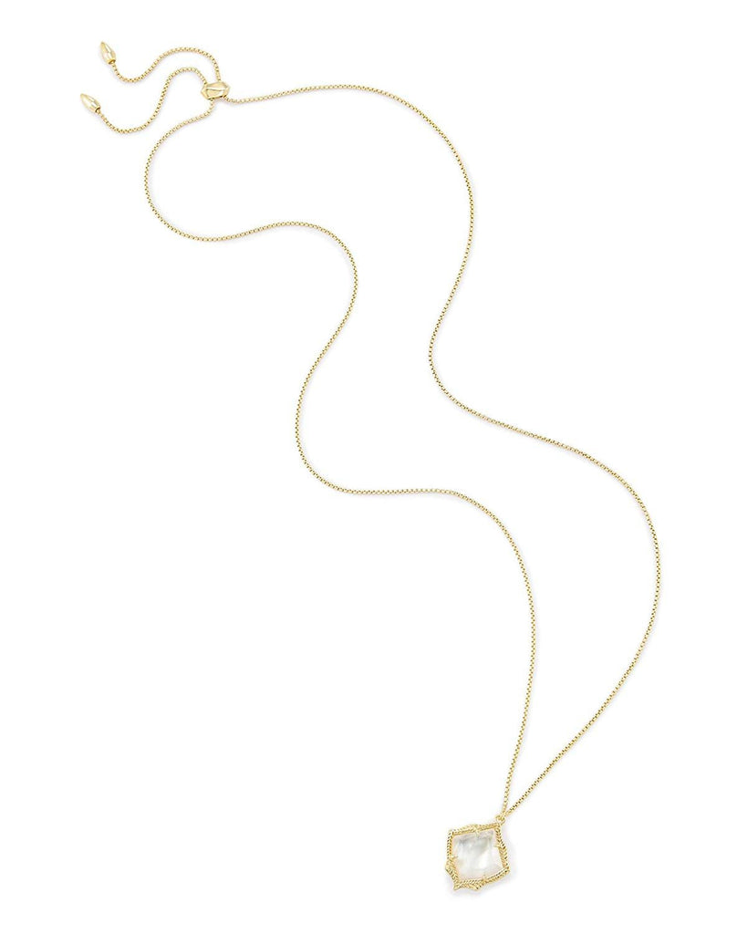 Kendra Scott Kacey Rhodium Pendant Necklace