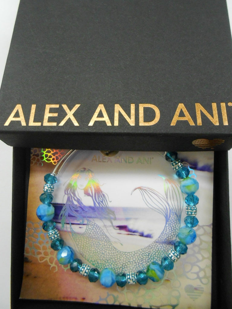 Alex And Ani Coral Tropical Expandable Bangle Bracelet Rafaelian Silver