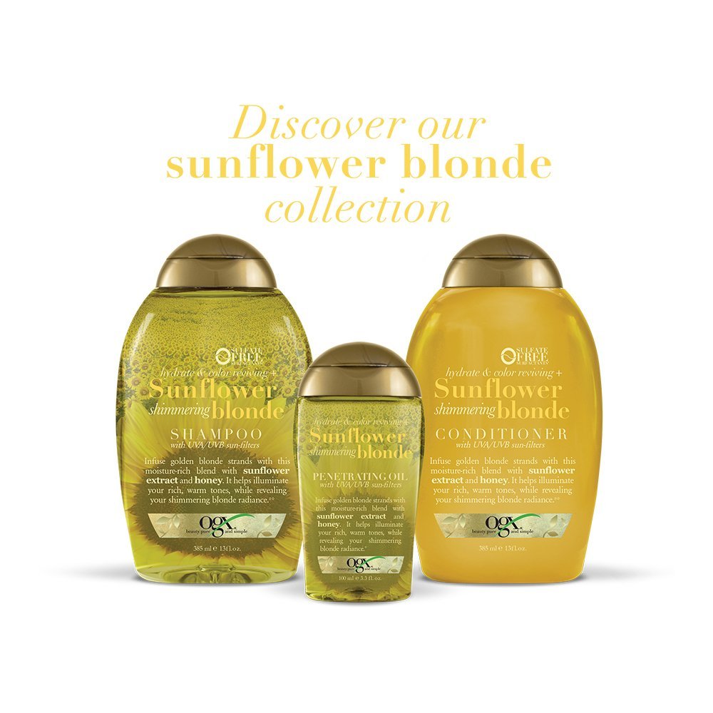 Ogx Shampoo, Sunflower Shimmering Blonde